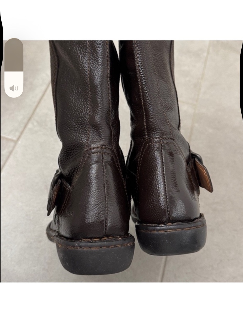 BOC Born Concept Leather Tall Riding Boots Sz 6.5 Brown Equestrian Comfy - Picture 5 of 12